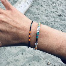 Load image into Gallery viewer, “Zugunruhe” Fiber Threads and Merino Wool Wanderlust Bracelet