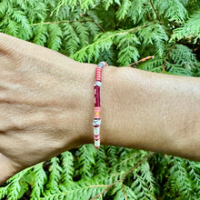 Load image into Gallery viewer, “Heart of Autumn” Fiber Threads and Merino Wool Wanderlust Bracelet