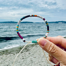 Load image into Gallery viewer, “Zugunruhe” Fiber Threads and Merino Wool Wanderlust Bracelet