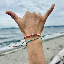Load image into Gallery viewer, “Heart of Autumn” Fiber Threads and Merino Wool Wanderlust Bracelet