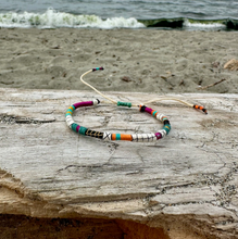 Load image into Gallery viewer, “Zugunruhe” Fiber Threads and Merino Wool Wanderlust Bracelet