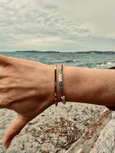 Load image into Gallery viewer, “Zugunruhe” Fiber Threads and Merino Wool Wanderlust Bracelet