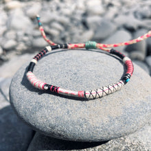 Load image into Gallery viewer, “Summer’s Darling” Fiber Threads with Gemstone Wanderlust Bracelet