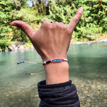 Load image into Gallery viewer, “Neah Bay" Blue Stone and Seed Bead Wanderlust / Dream Bracelet