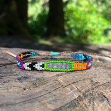 Load image into Gallery viewer, “Olympic Peninsula” Labradorite, Ethiopian Opal, Turquoise, Seed Bead Dream Bracelet