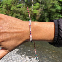 Load image into Gallery viewer, “Summer’s Darling” Fiber Threads with Gemstone Wanderlust Bracelet