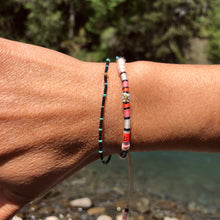 Load image into Gallery viewer, "Nomadic" Turquoise stone, Ethiopian Opal, Seed Bead Spirit Bracelet or Anklet