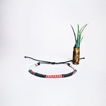 Load image into Gallery viewer, "Calamity Jane" Fiber Threads with Merino Wool Wanderlust Bracelet
