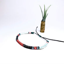 Load image into Gallery viewer, "Calamity Jane" Fiber Threads with Merino Wool Wanderlust Bracelet
