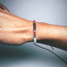 Load image into Gallery viewer, "Calamity Jane" Fiber Threads with Merino Wool Wanderlust Bracelet