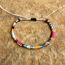 Load image into Gallery viewer, "Butterfly Effect" Fiber Threads with Pearl, Turquoise, and Opal Stone Wanderlust Bracelet