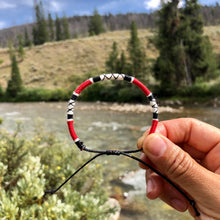 Load image into Gallery viewer, "Fire of Life" Cotton Wanderlust Bracelet