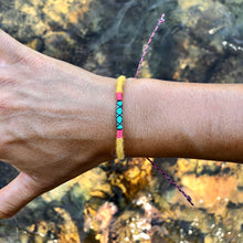 Load image into Gallery viewer, “Montana Mountain Lion” Alpaca Wool, Cotton, and Waxed Linen Cord Wanderlust Bracelet
