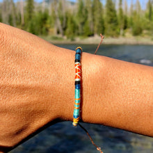 Load image into Gallery viewer, "Rivers and Woods" Cotton Wanderlust Bracelet