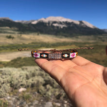 Load image into Gallery viewer, "Jupiter and Saturn” Labradorite, Ethiopian Opal, and Seed Bead Dream Bracelet