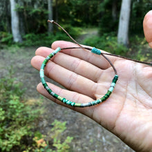 Load image into Gallery viewer, "Evergreen" Cotton Wanderlust Bracelet
