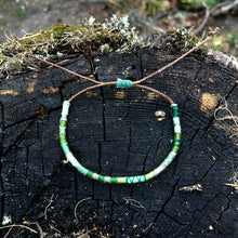 Load image into Gallery viewer, "Evergreen" Cotton Wanderlust Bracelet