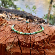 Load image into Gallery viewer, "Silver Forest" Cotton Wanderlust Bracelet