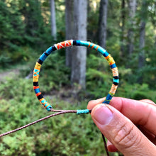 Load image into Gallery viewer, "Rivers and Woods" Cotton Wanderlust Bracelet