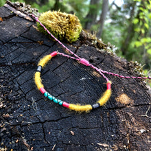 Load image into Gallery viewer, “Montana Mountain Lion” Alpaca Wool, Cotton, and Waxed Linen Cord Wanderlust Bracelet