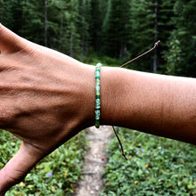 Load image into Gallery viewer, "Silver Forest" Cotton Wanderlust Bracelet