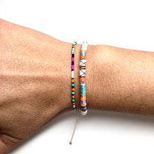 Load image into Gallery viewer, "Belle Starr" Fiber Threads with Merino Wool Wanderlust Bracelet