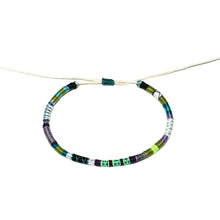 Load image into Gallery viewer, "Moonlight" Fiber Threads with Merino Wool Wanderlust Bracelet