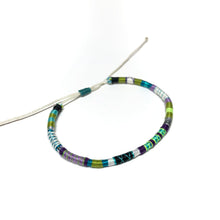 Load image into Gallery viewer, "Moonlight" Fiber Threads with Merino Wool Wanderlust Bracelet