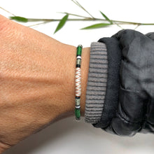 Load image into Gallery viewer, "Tranquility" Fiber Threads with Merino Wool Wanderlust Bracelet