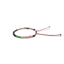 Load image into Gallery viewer, "Boro Grove" Fiber Threads with Merino Wool Micro-Wanderlust Bracelet CHILD SIZE