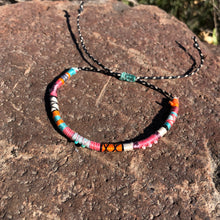 Load image into Gallery viewer, "Gypsy Heart" Cotton with Pearl and Turquoise Wanderlust Bracelet