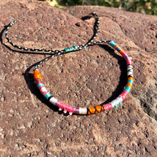 Load image into Gallery viewer, "Gypsy Heart" Cotton with Pearl and Turquoise Wanderlust Bracelet