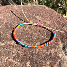 Load image into Gallery viewer, "Travelin' Tumbleweed" Cotton with Apatite, Turquoise, and Ethiopian Opal Wanderlust Bracelet