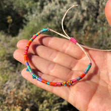 Load image into Gallery viewer, "Travelin' Tumbleweed" Cotton with Apatite, Turquoise, and Ethiopian Opal Wanderlust Bracelet