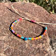 Load image into Gallery viewer, "Wherever the Wind Blows" Cotton with Apatite and Turquoise Wanderlust Bracelet