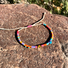 Load image into Gallery viewer, "Wherever the Wind Blows" Cotton with Apatite and Turquoise Wanderlust Bracelet