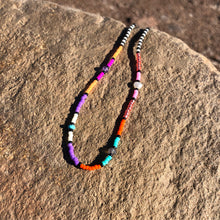 Load image into Gallery viewer, "Rambler" Amethyst, Pearl, Labradorite, Turquoise, and Seed Bead Spirit Bracelet