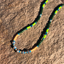 Load image into Gallery viewer, "Silver and Pine" Labradorite, Ethiopian Opal, and Seed Bead Spirit Bracelet