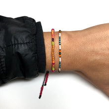 Load image into Gallery viewer, "Everything Ahead of Me" Alpaca Wool and Various Fiber Threads Micro-Wanderlust Bracelet