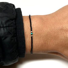 Load image into Gallery viewer, "Live, Travel, Adventure" Turquoise and Seed Bead Spirit Bracelet