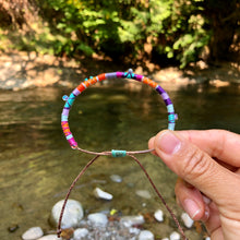 Load image into Gallery viewer, "The Magic of Fall" Cotton with Ethiopian Opal, labradorite, and Turquoise Wanderlust Bracelet
