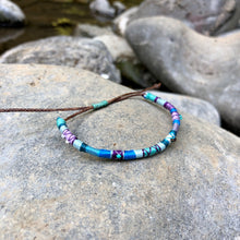 Load image into Gallery viewer, "Flow" Cotton with Pearl, Ethiopian Opal, and Turquoise Wanderlust Bracelet