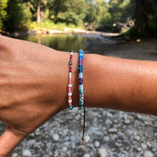 Load image into Gallery viewer, "September" Ethiopian Opal, Turquoise, Pearl, Labradorite, and Seed Bead Spirit Bracelet