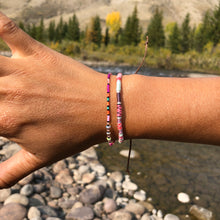 Load image into Gallery viewer, "Fire in the Sky” Cotton Wanderlust Bracelet