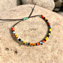 Load image into Gallery viewer, “September Aspen" Cotton with Ethiopian Opal, Turquoise, Labradorite, and Seed Bead Wanderlust Bracelet