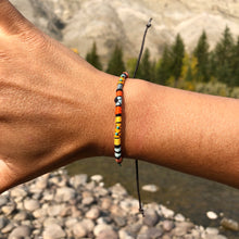 Load image into Gallery viewer, "Golden Wilderness" Cotton with Ethiopian Opal and Turquoise Wanderlust Bracelet