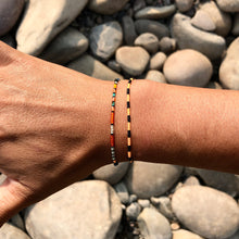 Load image into Gallery viewer, "Fall Leaves" Seed Bead Spirit Bracelet