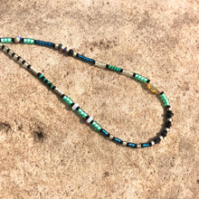 Load image into Gallery viewer, "September Sky" Ethiopian Opal, Turquoise, Glow Beads, and Seed Bead Spirit Bracelet