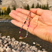 Load image into Gallery viewer, "Wild Sky" Ethiopian Opal, Turquoise, Glow Beads, and Seed Bead Spirit Bracelet