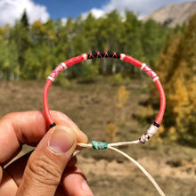 Load image into Gallery viewer, "Life is Beautiful" Cotton Wanderlust Bracelet